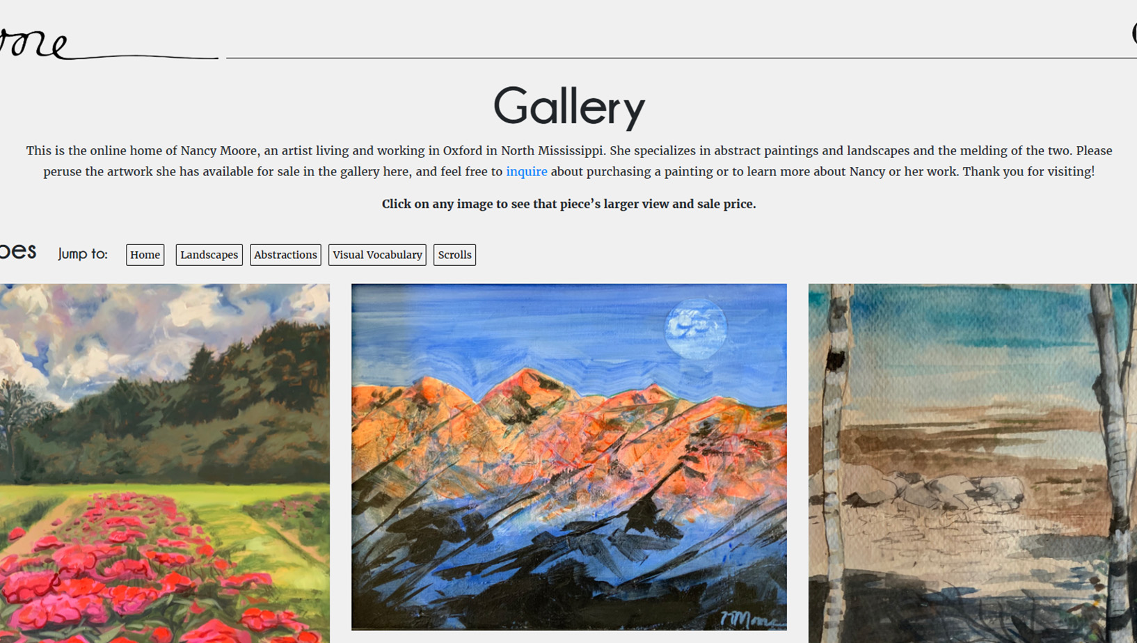 Nancy Moore | artist website